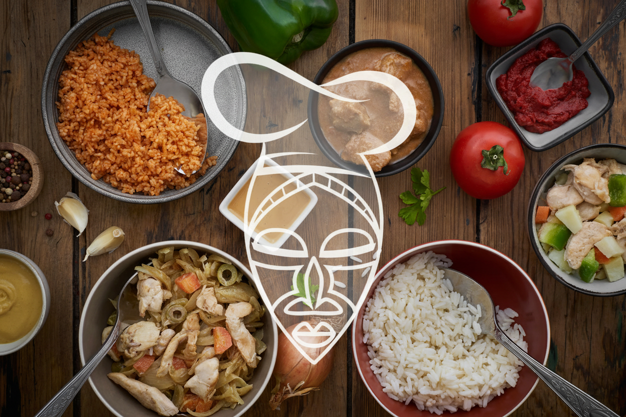 Photo plats ARADI avec masque